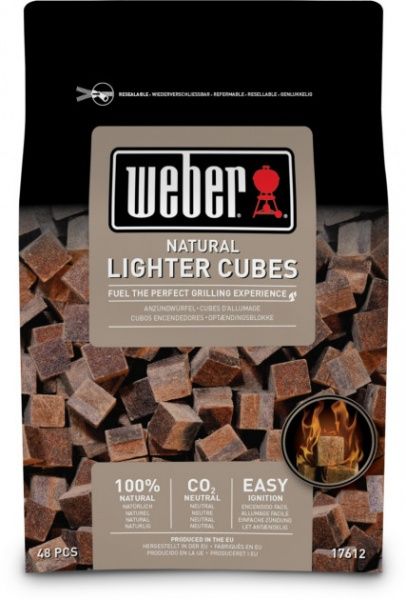 Уголь древесный Weber 3 кг с кубиками для розжига N17671-17670