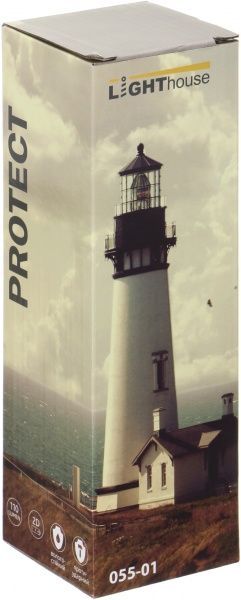 Фонарик Lighthouse противоударный черный