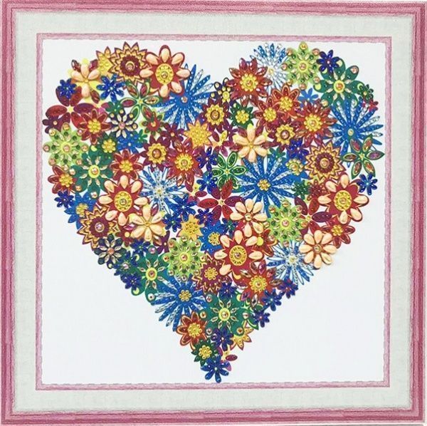 Набір для творчості Квіти любов 188738 Діамантові ручки 