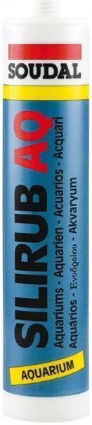 Клей-герметик SOUDAL SILIRUB AQ для аквариумов 310 мл черный