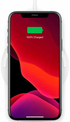 Беспроводное зарядное устройство Belkin Pad Wireless Charging Qi, 10W, no PSU, white