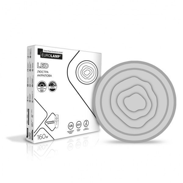 Люстра светодиодная Eurolamp A4 с пультом ДУ 160 Вт белый LED-LR-160-A4 