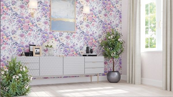 Шпалери вінілові на флізеліновій основі Sintra Flora 448328 1,06x10,05 м 