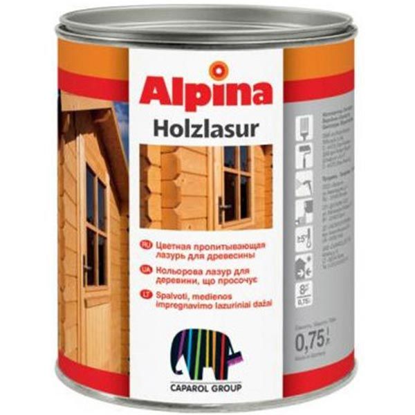 Лазур Alpina Holzlasur каштан 0.75 л