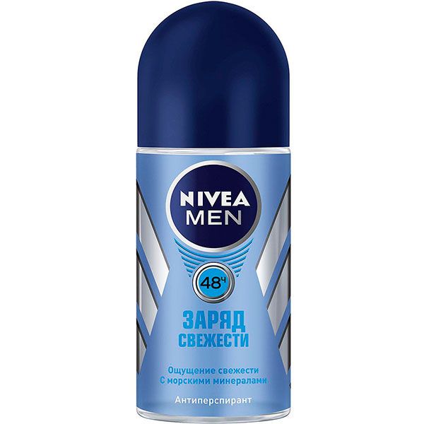 Дезодорант шариковый Nivea Men Заряд Свежести 50 мл
