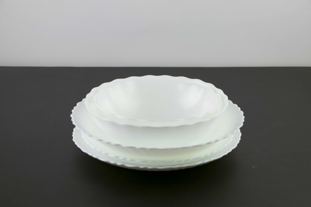 Тарелка обеденная Vittora Blanco Wave 220 мм