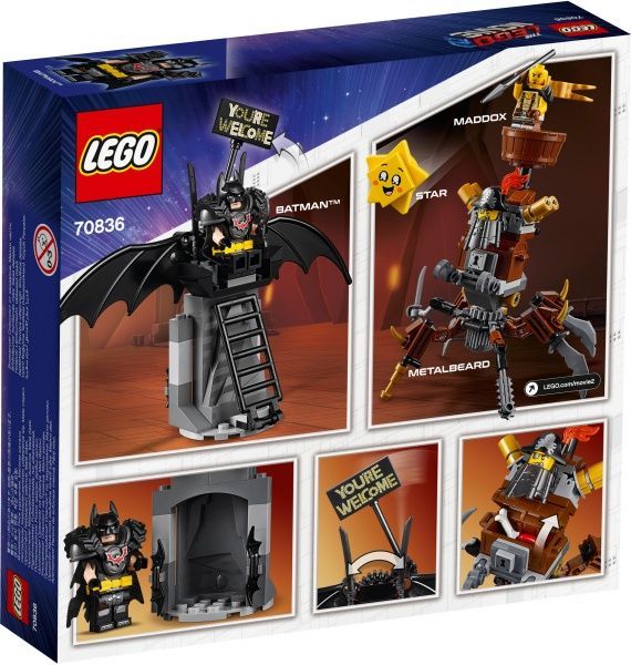 Конструктор LEGO Movie Бойовий Бетмен і Залізна борода 70836