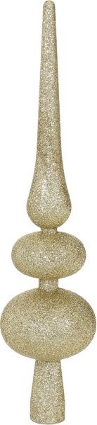 Верхушка для елки матовая золотистый 