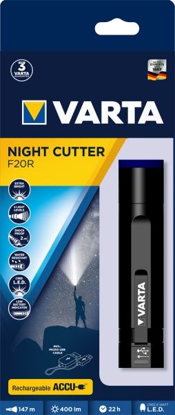 Фонарик Varta Night Cutter F20R 18900101111 черный 