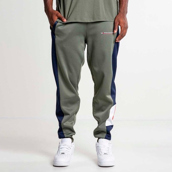 Брюки Tommy Hilfiger BLOCKED FLEECE PANT CUFFED S20S200211302 р. M оливковый