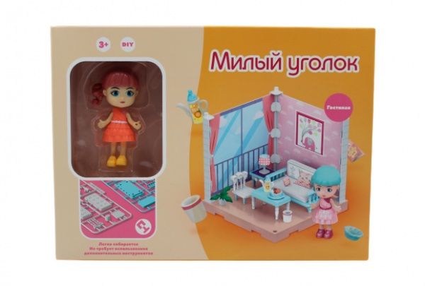 Ігровий набір Funky Toys Затишний куточок. Вітальня з лялькою FT3101 