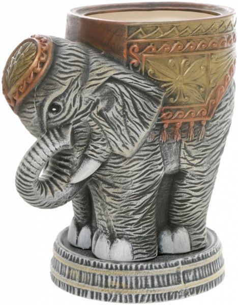 Горщик керамічний Слон мальований середній фігурний 5л сірий 