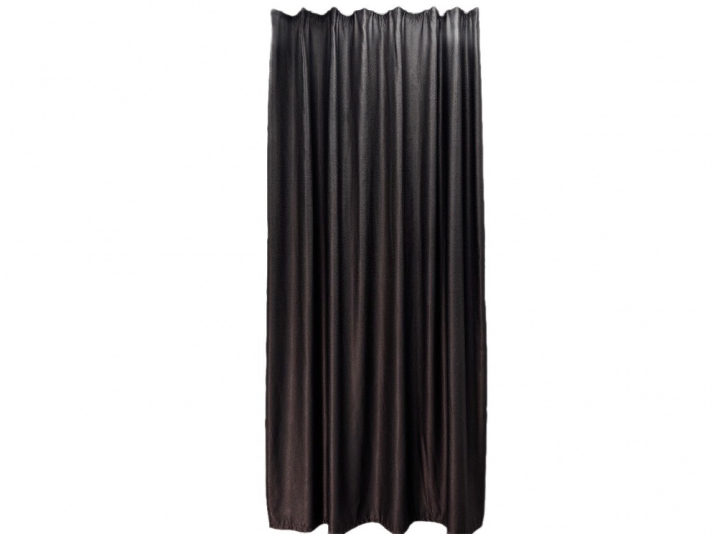Штора-блекаут Рогожка коричнева 160х270 см Velvet House