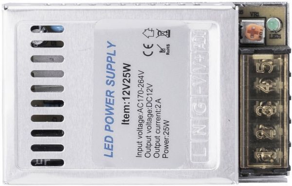 Преобразователь напряжения Hopfen 12 В 25 Вт IP20 HTP-12V-25W