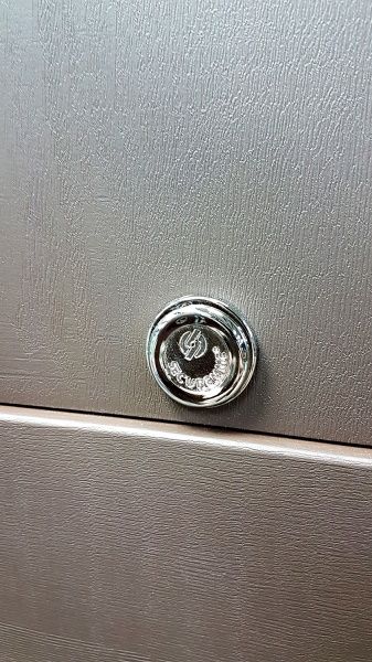 Дверь входная Булат Гарант 802 карамельное дерево 2050x950мм правая