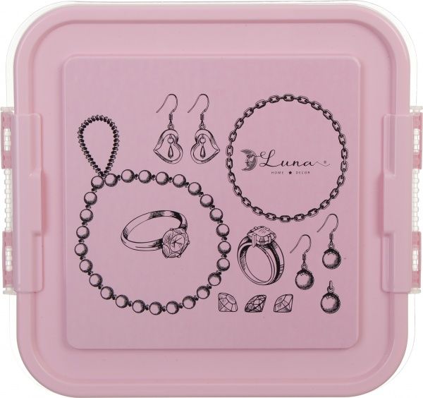Органайзер Fashion для біжутерії 25*26*11 см рожевий