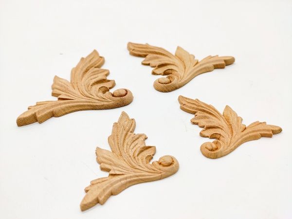 Декоративная панель деревянная угловая 2 шт., CN.02.60 56х60x3 мм 