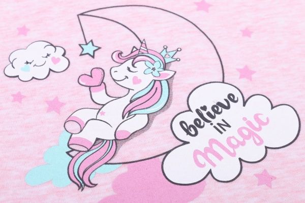 Пижама детская для девочки Luna Kids единорог р.92 розовый 