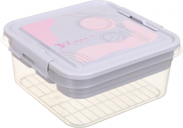 Органайзер для косметики Luna Simple 25х26х11 см фиолетовый 