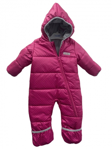 Комбінезон для дівчаток JOIKS Горох малиновий р.92-98 KGS-27/2 