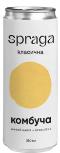 Комбуча Spraga Класична 0,33 л 