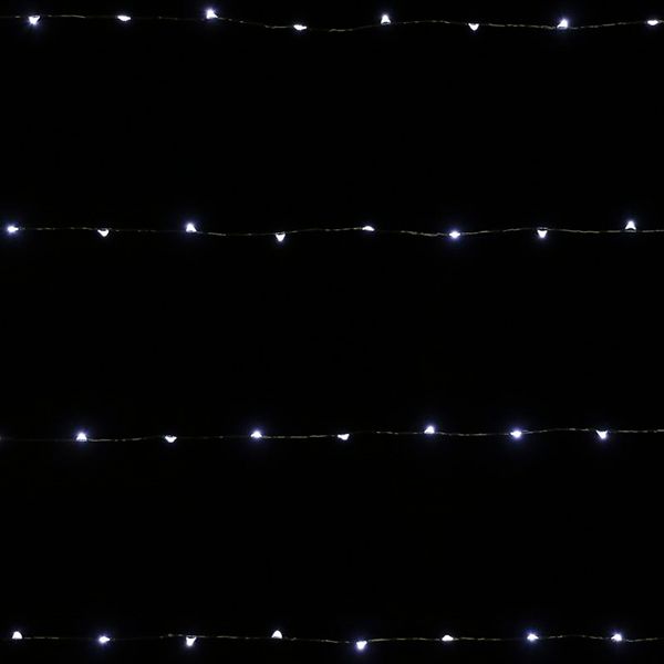 Гирлянда линейная LED 100 ламп 5 м холодно-белая