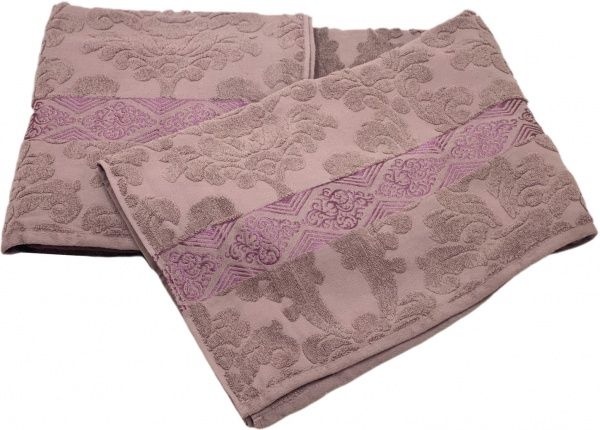 Простынь махровая жаккард 150x200 см темно-розовый 