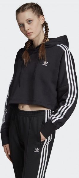 Джемпер Adidas CROPPED HOOD ED7554 р. 32 чорний