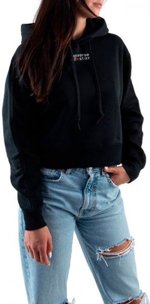 Джемпер Converse ALL STAR PULLOVER HOODIE BLACK 10019800-001 р. M черный