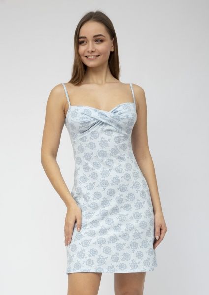 Ночная рубашка Roksana Verona 871/16017 р. XL голубой с рисунком 