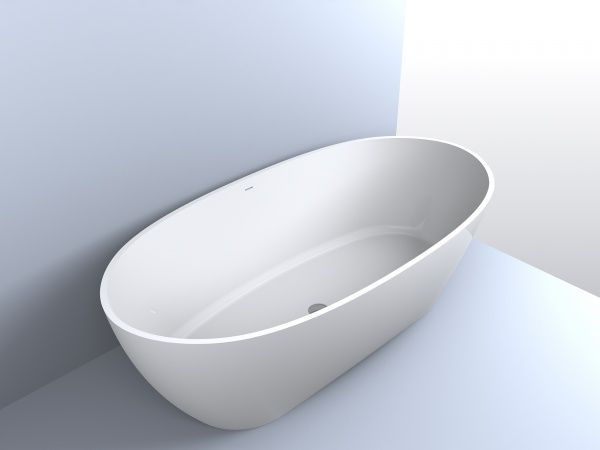 Ванна из искусственного камня Miraggio Estella 168x83 белая 0000267