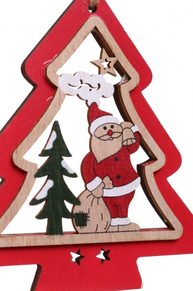 Декоративная подвеска Елка 10,5x11,5 см 6014-84