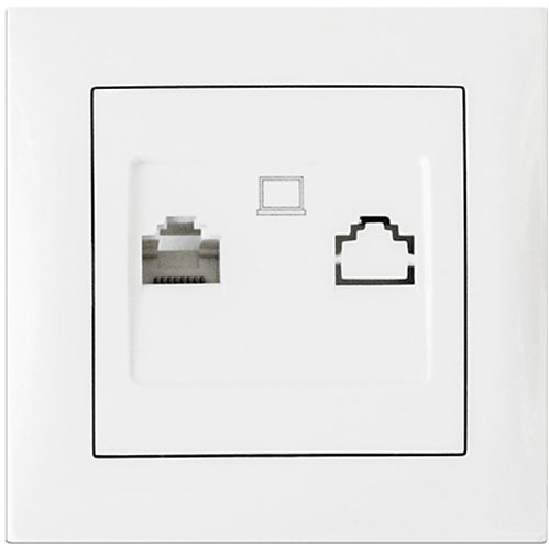 Розетка комп’ютерна Erste Triumph білий 9202-61,W