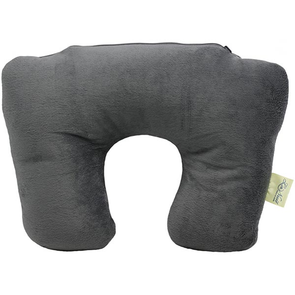 Подушка дорожная La Nuit 2 в 1 серая 29x38 см