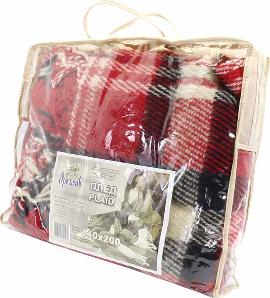 Плед 140x200 см 140x200 см бежевый Ярослав 