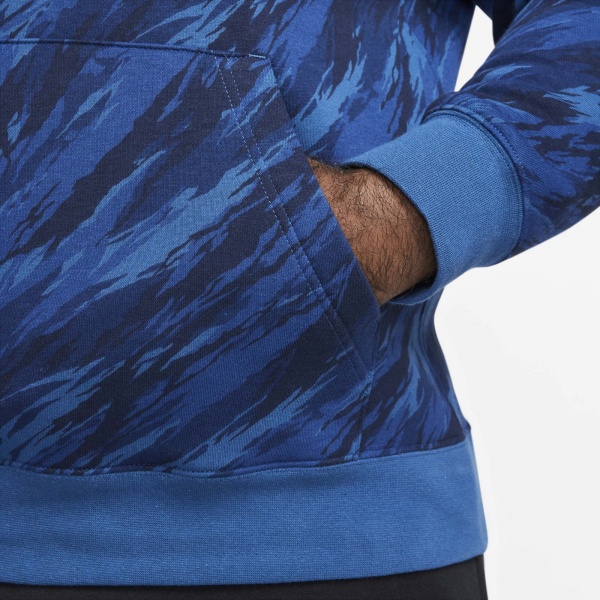 Джемпер Nike M NSW SPE+ PO BB HOODIE AOP 1 DD5126-476 р. L синий