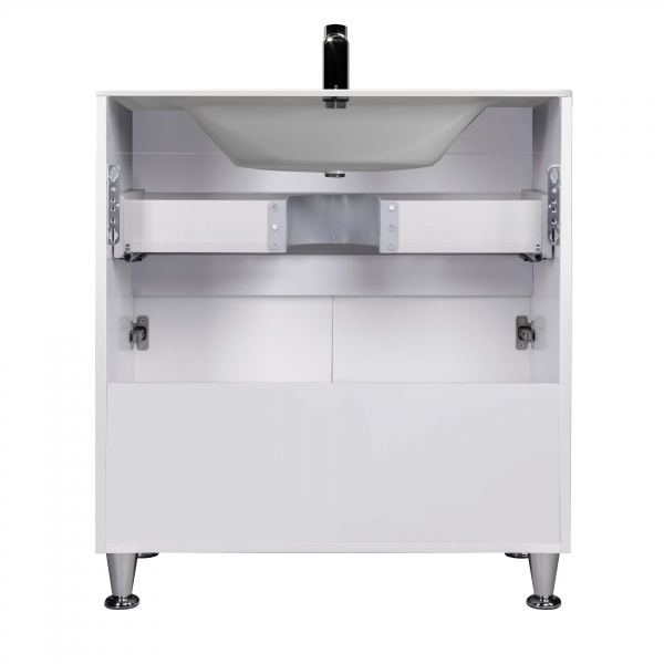 Тумба напольная Мойдодыр Форсаж 80 с умывальником Амальфи 80