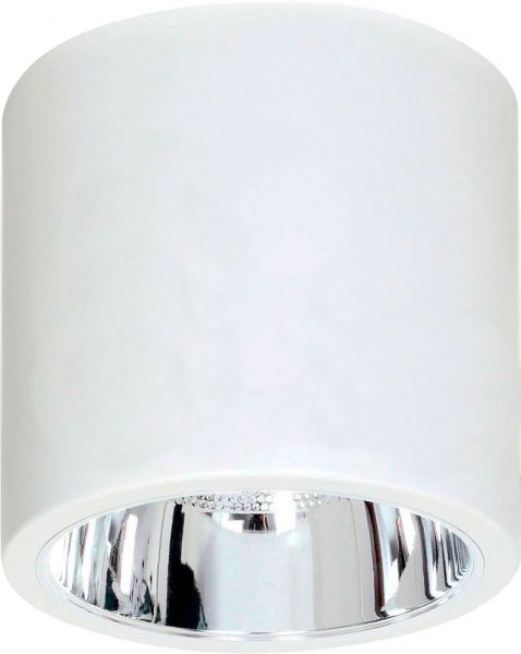 Светильник точечный Luminex Downlight round 60 Вт E27 белый 7238 