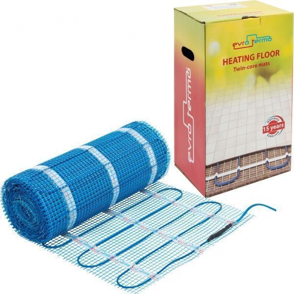 Нагревательный мат Evro-Termo 8,0 кв.м