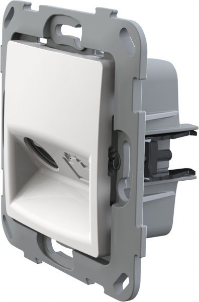 Розетка TV кінцева Plank Electrotechnic Classic/Nordic білий PLK0811031