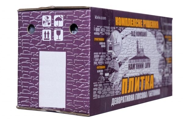 Плитка гипсовая прямая KLVIV DEKOR Dunay Slate Agat 0,84 кв.м