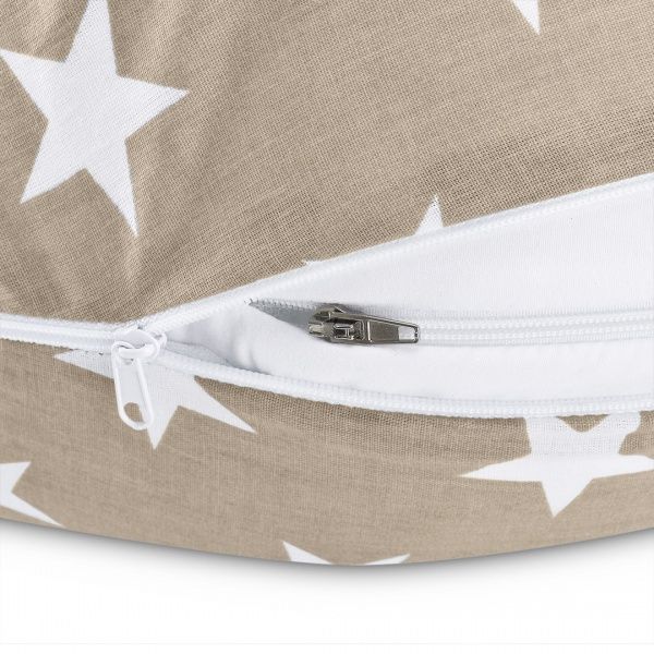 Подушка для вагітних Стандарт Зірка 35х200 см Бежева IDEIA