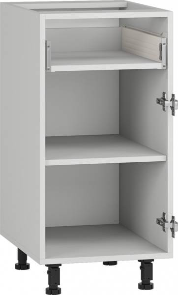 Тумба нижня Грейд з метабоксом (стандарт) 400x820x522 мм сірий 