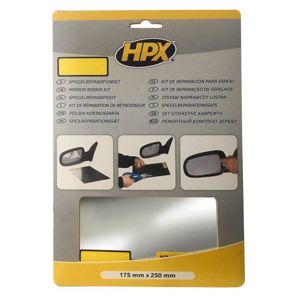 Ремонтный комплект HPX для автозеркал Mirror Repair Kit серебряный