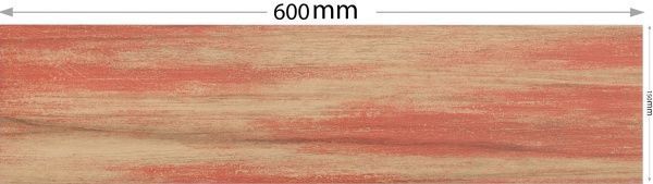 Плитка Zeus Ceramica Painted Wood red touch gold декор ZSXPW32DR 15x60 