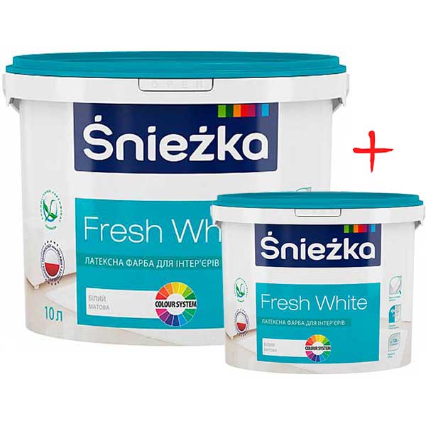 Комплект Sniezka Fresh White 14 кг + 4.2 кг