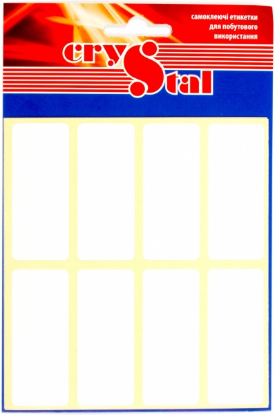 Этикетки UPM-Kymmene Crystal для бытового использования 56 шт. 21x50 мм 