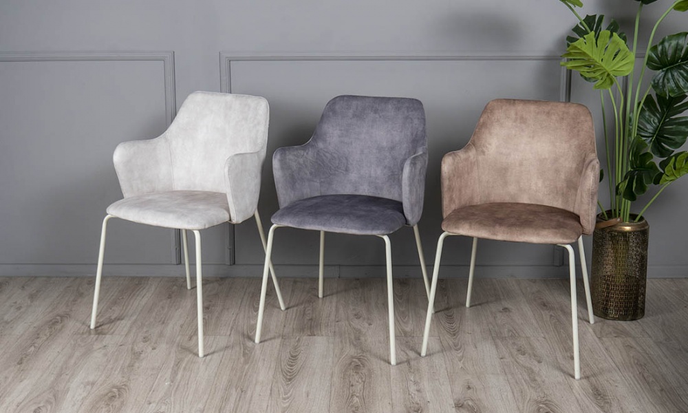 Стул Белла 580х530х850 бежевый / молочный