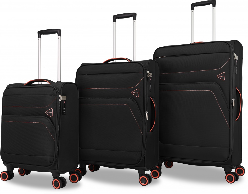 Валіза Tucci MS-3006 L 88 л чорний