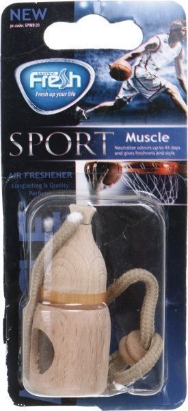 Ароматизатор підвісний FRESHWAY Sport Wood (Сила) Muscle 5 мл
